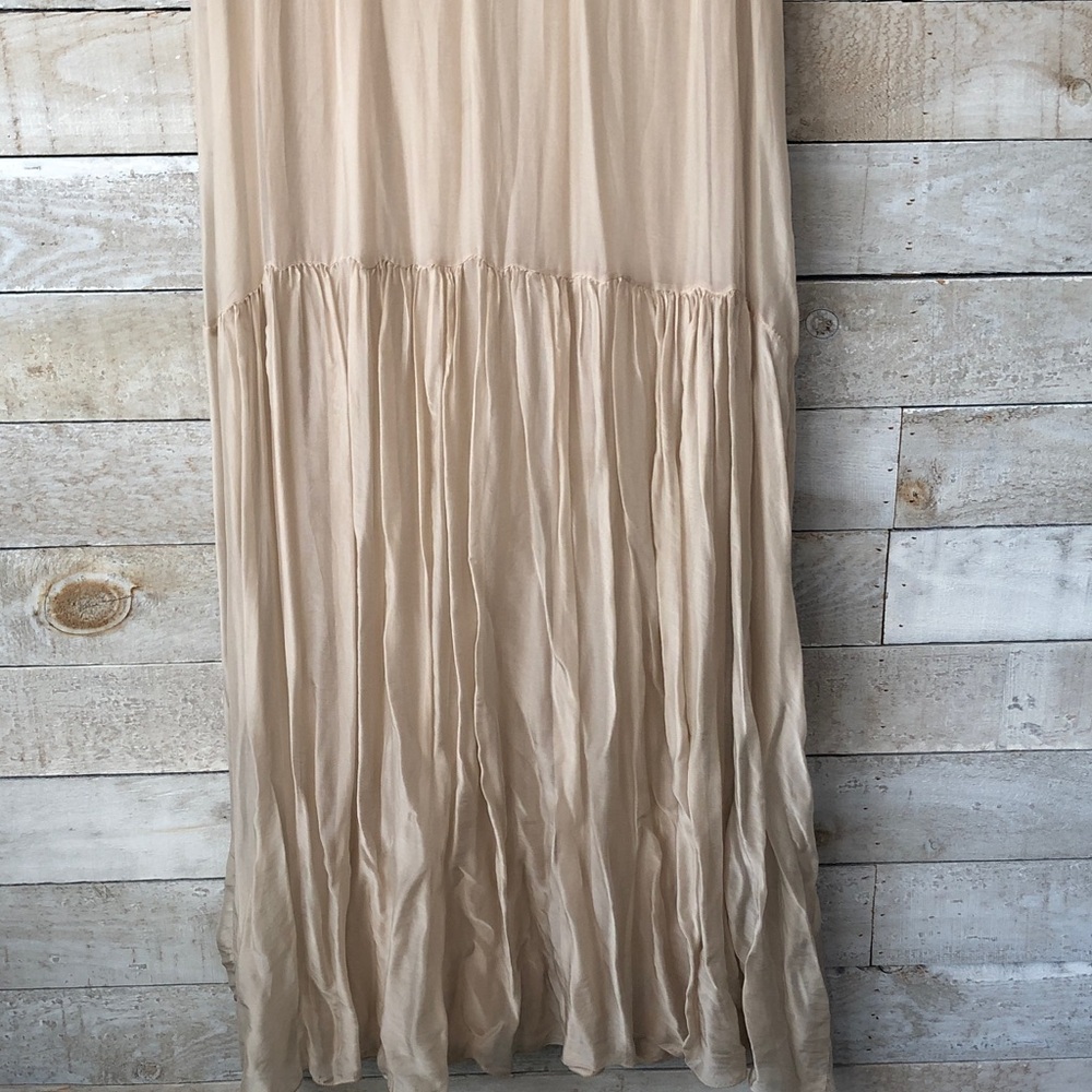 Keysha Silk Ruffle Maxi Dress Lace top - Picture 4 of 13